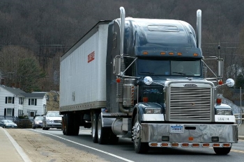 Freight truck brokered by Direct Drive Logistics