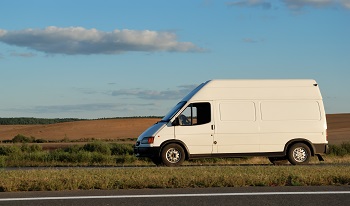 Sprinter van moving expedited freight